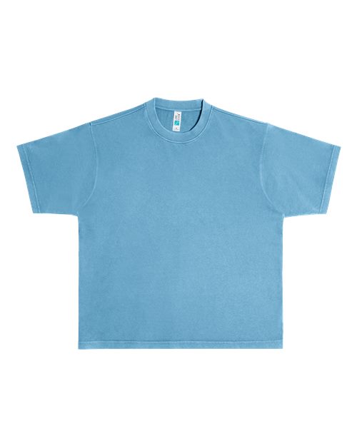 Urban Heavyweight T-Shirt - Pigment Pebble Blue Front