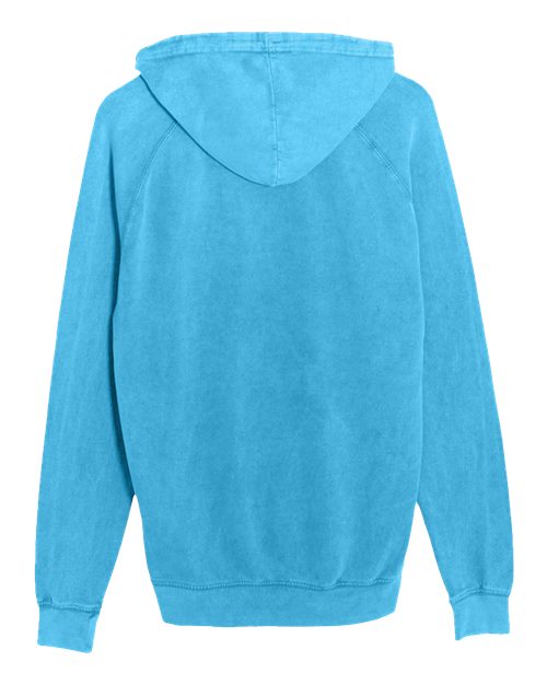 Unisex Vintage Raglan Hooded Sweatshirt - Vintage Lake Back