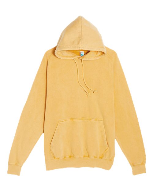 Unisex Vintage Raglan Hooded Sweatshirt - Vintage Mustard Front