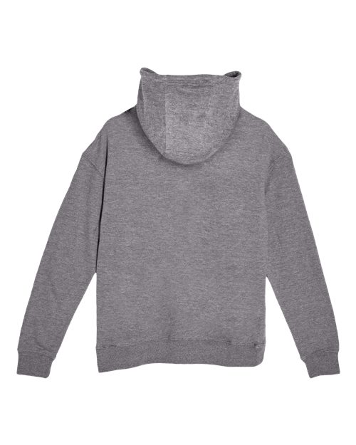 Unisex French Terry Pullover Hooded Sweatshirt - Heather Graphite Back