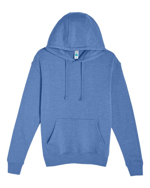 Unisex French Terry Pullover Hooded Sweatshirt - Heather Royal Front