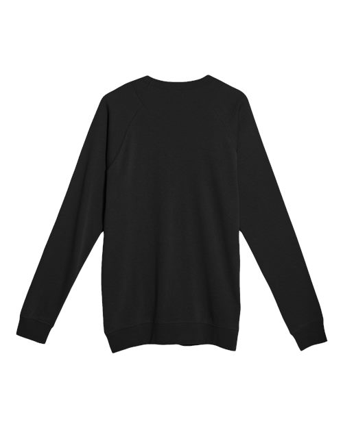 Unisex French Terry Crewneck Sweatshirt - Black Back