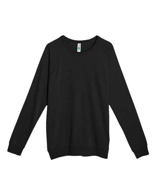 Unisex French Terry Crewneck Sweatshirt - Black Front