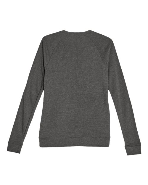 Unisex French Terry Crewneck Sweatshirt - Heather Charcoal Back
