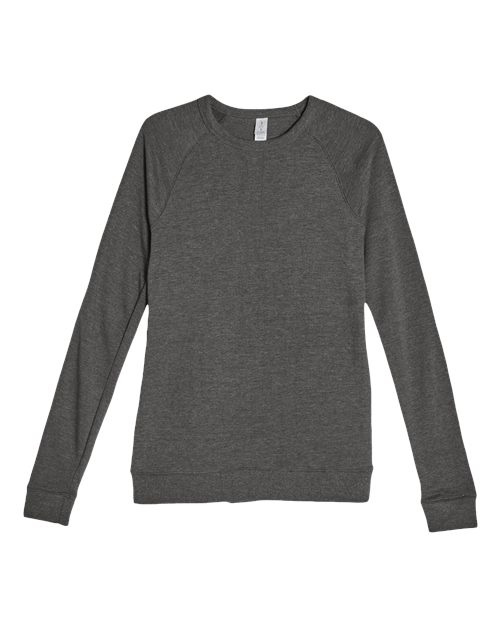 Unisex French Terry Crewneck Sweatshirt - Heather Charcoal Front