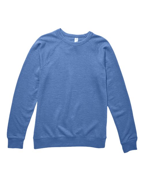 Unisex French Terry Crewneck Sweatshirt - Heather Royal Front