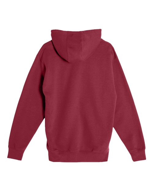 Unisex Premium Full-Zip Hooded Sweatshirt - Burgundy Back