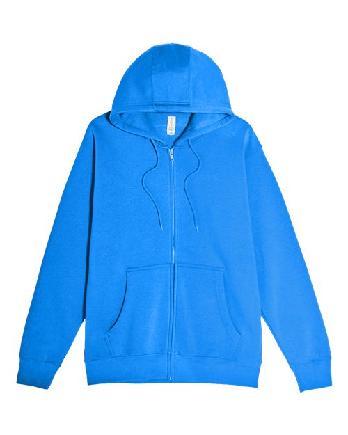 Unisex Premium Full-Zip Hooded Sweatshirt - Royal Front