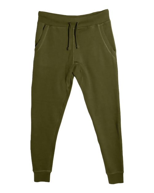 Unisex Premium Joggers - Army Green Front