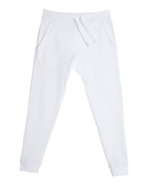 Unisex Premium Jogger Pants - White Front
