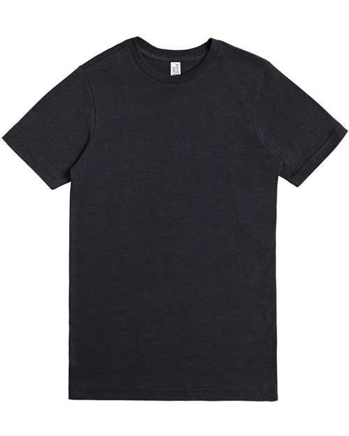 Deluxe CVC T-Shirt - Black Heather Front