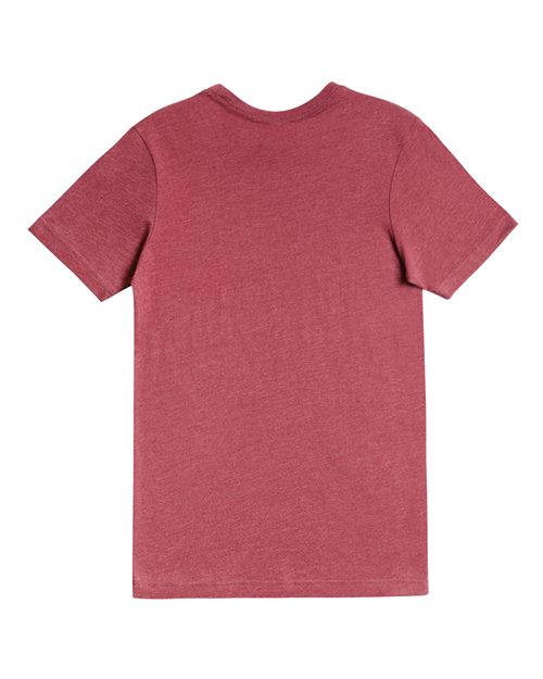Deluxe CVC T-Shirt - Burgundy Heather Back