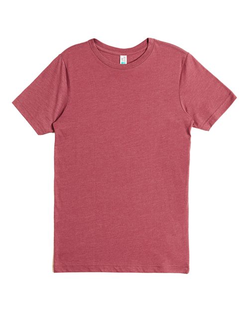 Deluxe CVC T-Shirt - Burgundy Heather Front