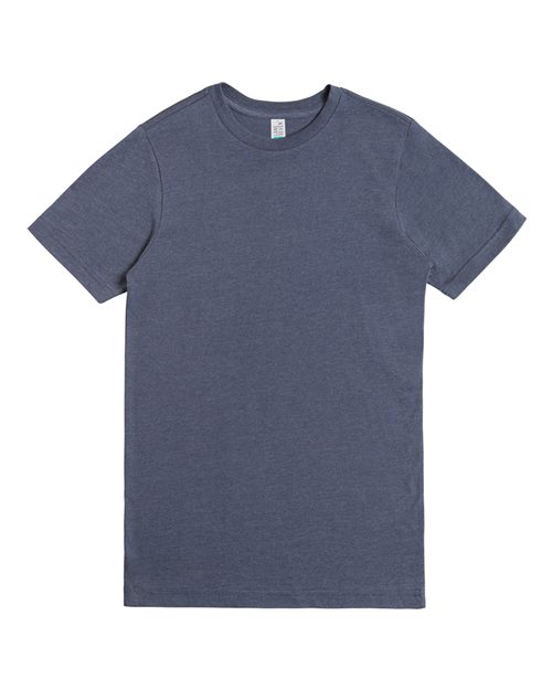 Deluxe CVC T-Shirt - Navy Heather Front