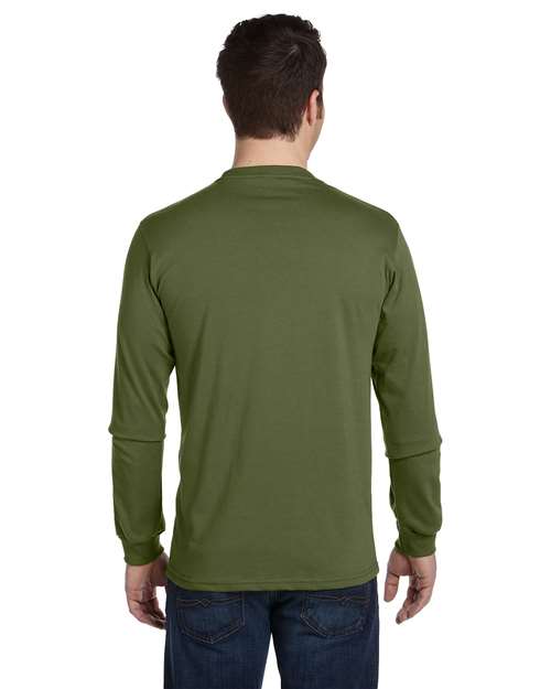 Unisex Classic Long Sleeve T-Shirt - Olive Back