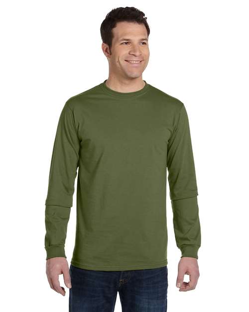 Unisex Classic Long Sleeve T-Shirt - Olive Front