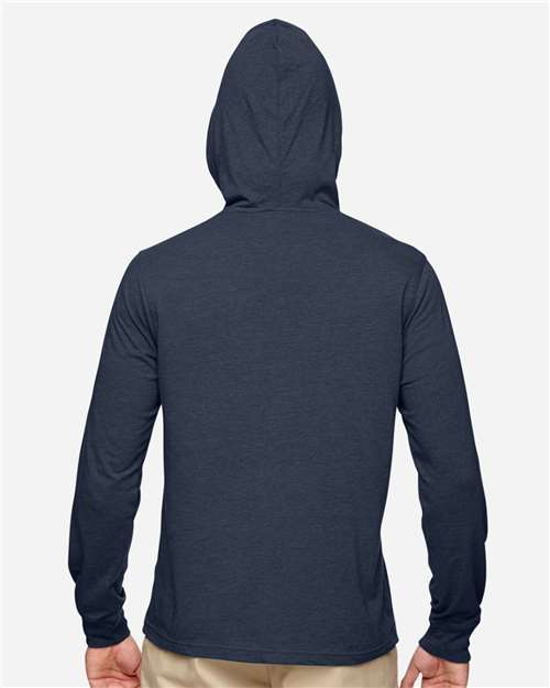 Unisex Eco Jersey Pullover Hooded Long Sleeve T-Shirt - Water Back
