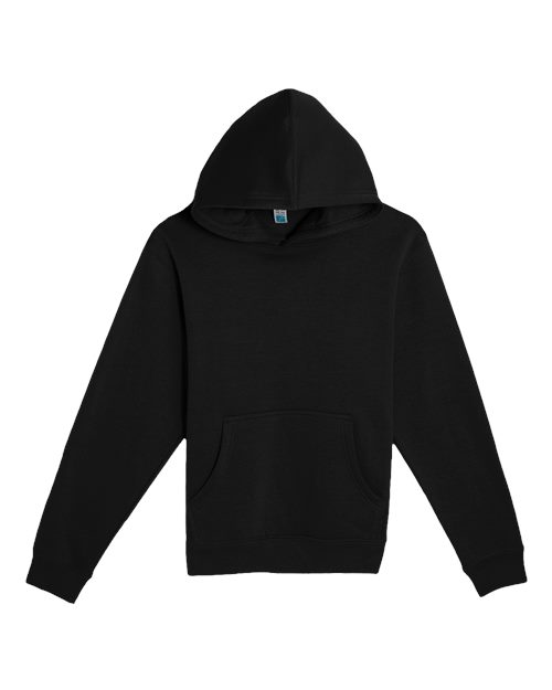 Youth Premium Pullover Hooded Sweatshirt - Black Front