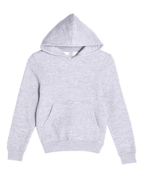 Youth Premium Pullover Hooded Sweatshirt - Heather Grey Front