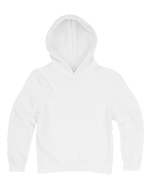 Youth Premium Pullover Hooded Sweatshirt - White Front