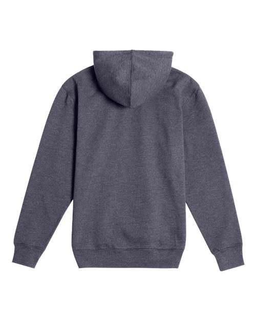 Unisex Future Fleece Hooded Sweatshirt - Heather Charcoal Back