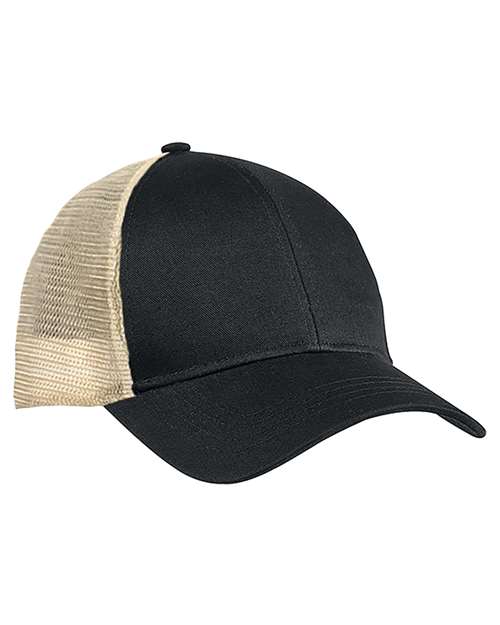 Eco Trucker Cap - Black/ Oyster Front