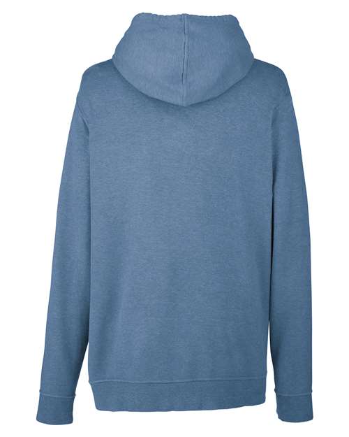 Unisex Hemp Hero Hooded Sweatshirt - Horizon Blue Back