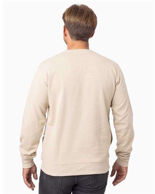 Unisex Reclaimist Fiber Crewneck Sweatshirt - Pumice Back