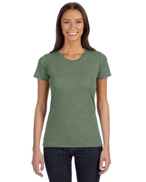 Women's Eco Blend T-Shirt - Asparagus Front
