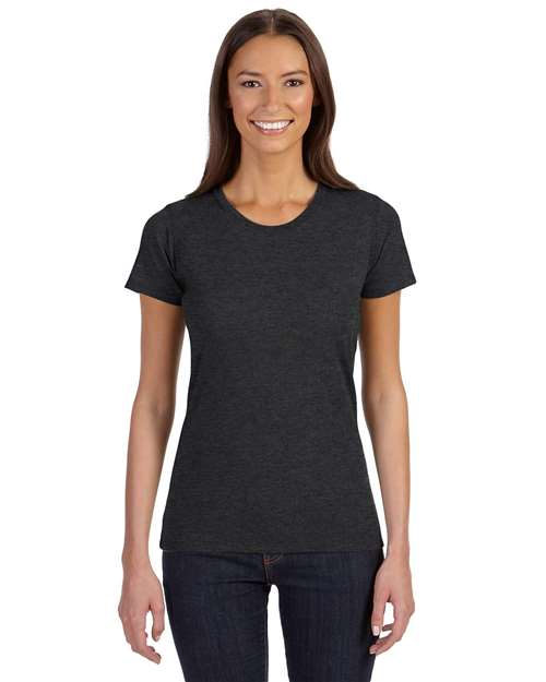 Women's Eco Blend T-Shirt - Charcoal/ Black Front