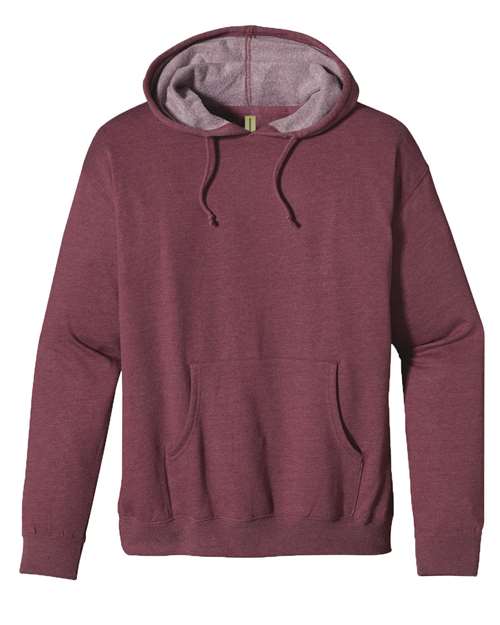 Unisex Heathered Hooded Sweatshirt - Berry Front