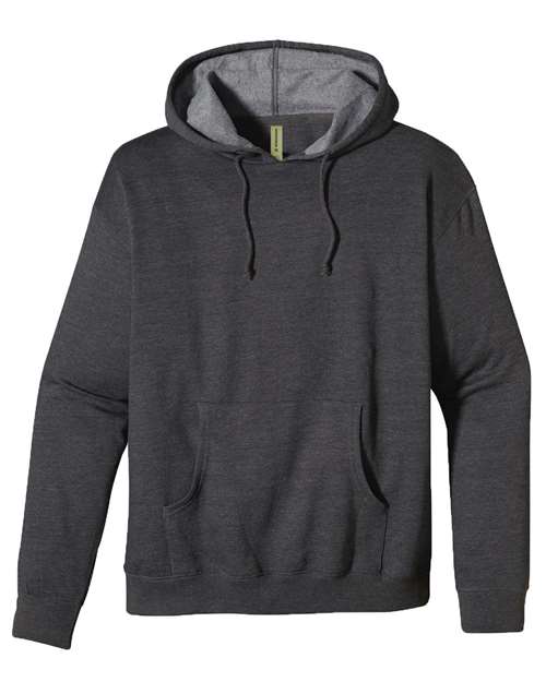 Unisex Heathered Hooded Sweatshirt - Charcoal Front