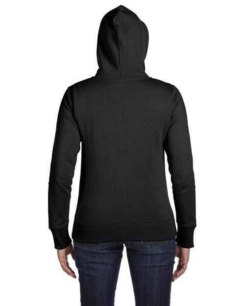 Women's Full-Zip Hooded Sweatshirt - Charcoal Back