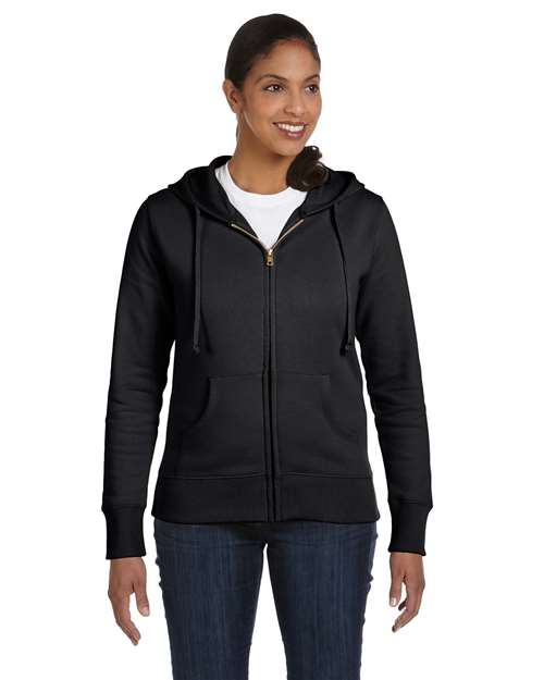 Women's Full-Zip Hooded Sweatshirt - Charcoal Front