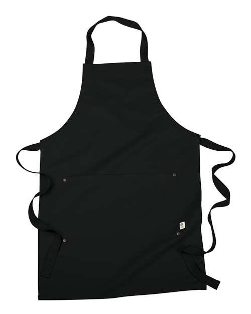 Eco Apron with Pocket - Black Front