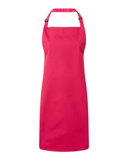 Recycled Bib Apron - Hot Pink Front