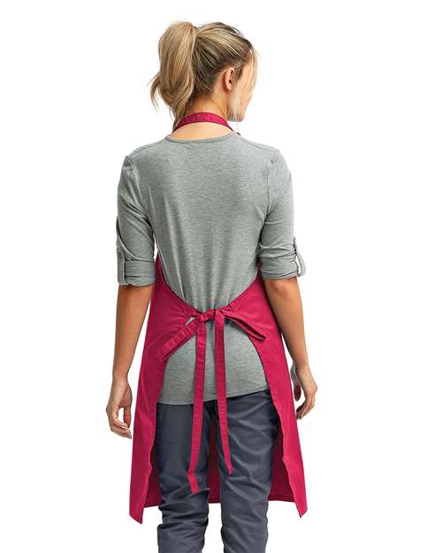 Recycled Bib Apron - Hot Pink Back