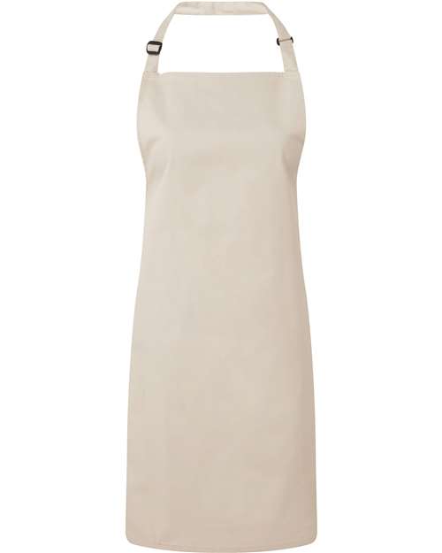 Recycled Bib Apron - Natural Front
