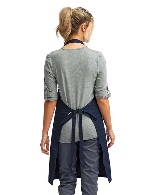 Recycled Bib Apron - Navy Back