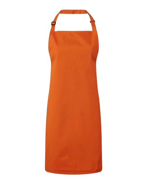 Recycled Bib Apron - Orange Front