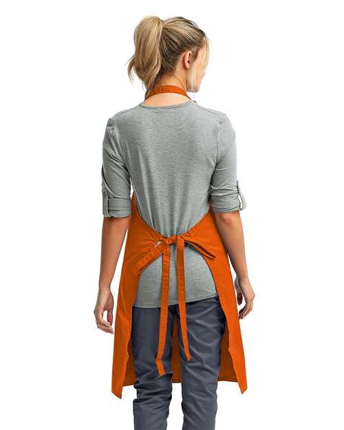 Recycled Bib Apron - Orange Back