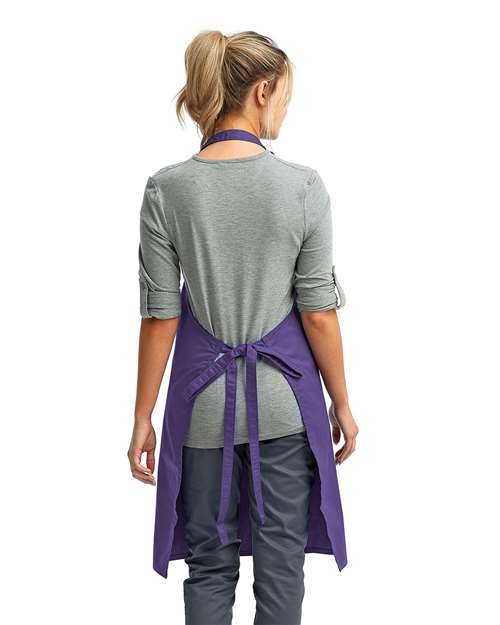 Recycled Bib Apron - Purple Back