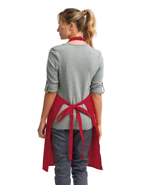 Recycled Bib Apron - Red Back