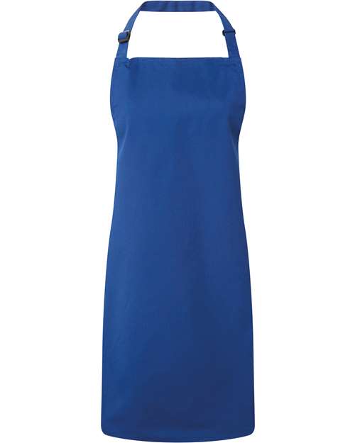 Recycled Bib Apron - Royal Front