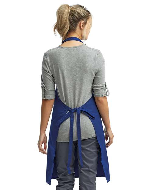 Recycled Bib Apron - Royal Back