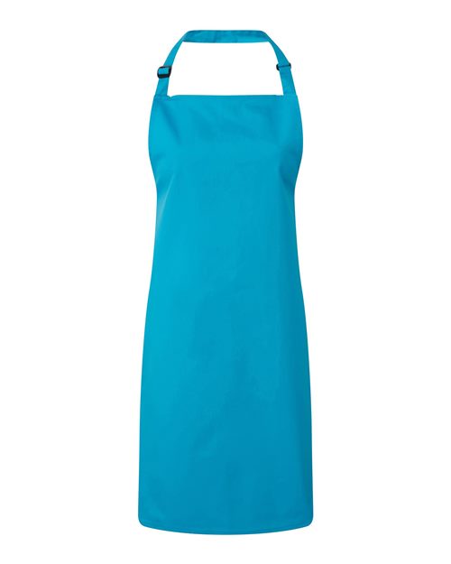 Recycled Bib Apron - Turquoise Front