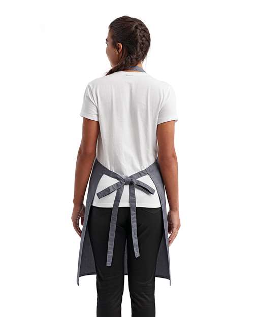 Recycled Pocket Bib Apron - Steel Back