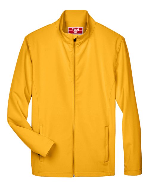 Men's Leader Soft Shell Jacket - Sport Athletic Gold Front
