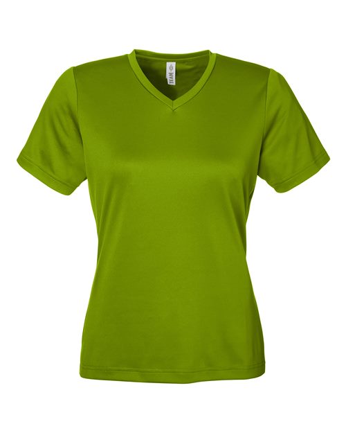 Women's Zone Performance Mesh T-Shirt - Acid Green Front