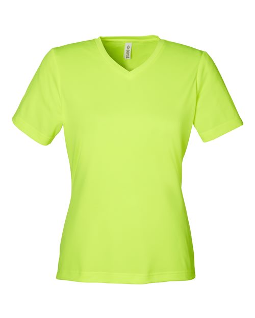 Women's Zone Performance Mesh T-Shirt - Safety Yellow Front